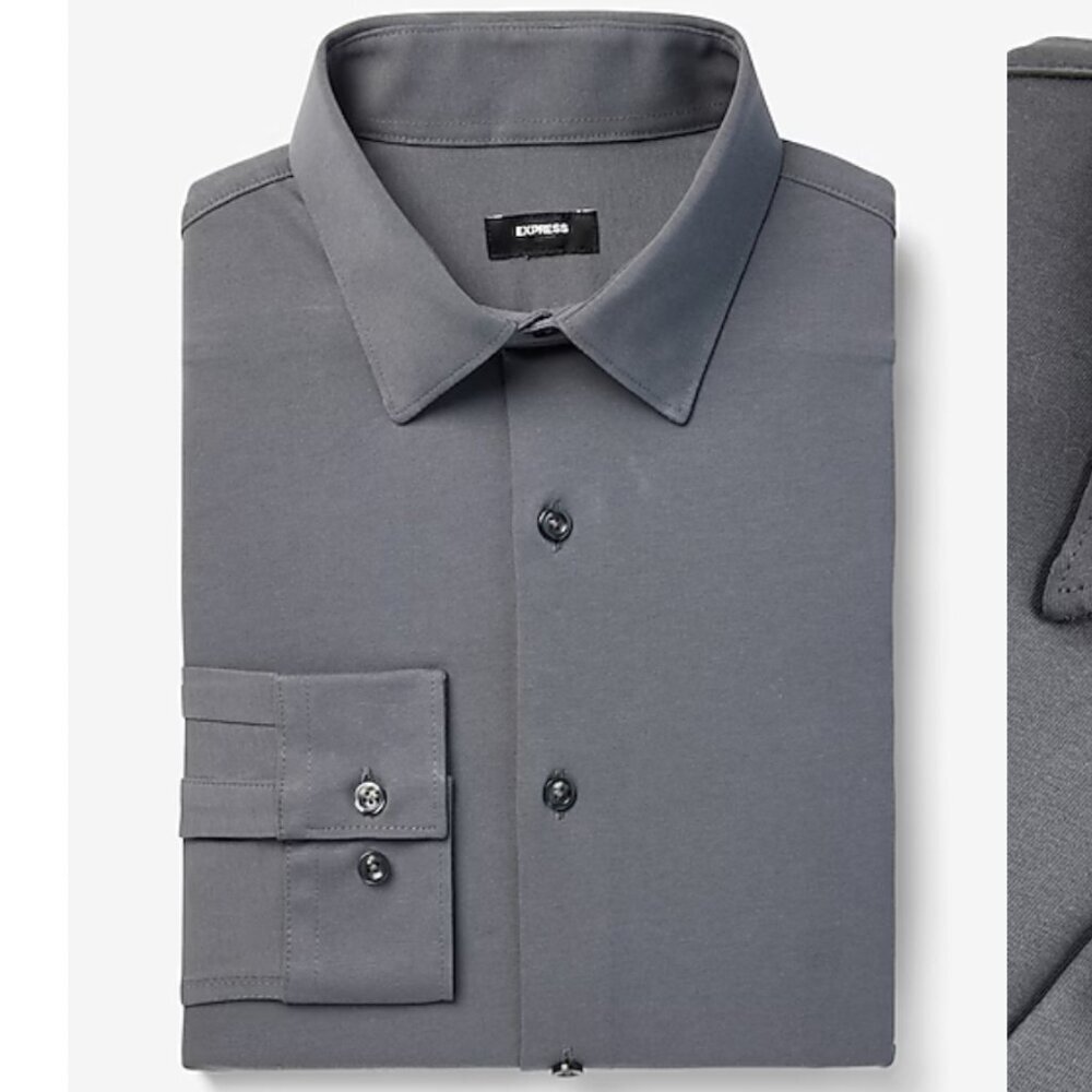Express Extra Slim Stretch Modern Tech 1MX Dress Shirt - NWT - Large Tall